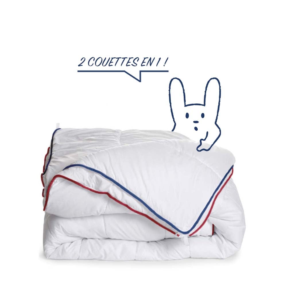 Couette 4 saisons Anti-acariens - 3 couettes en 1 - 240x260cm - 5