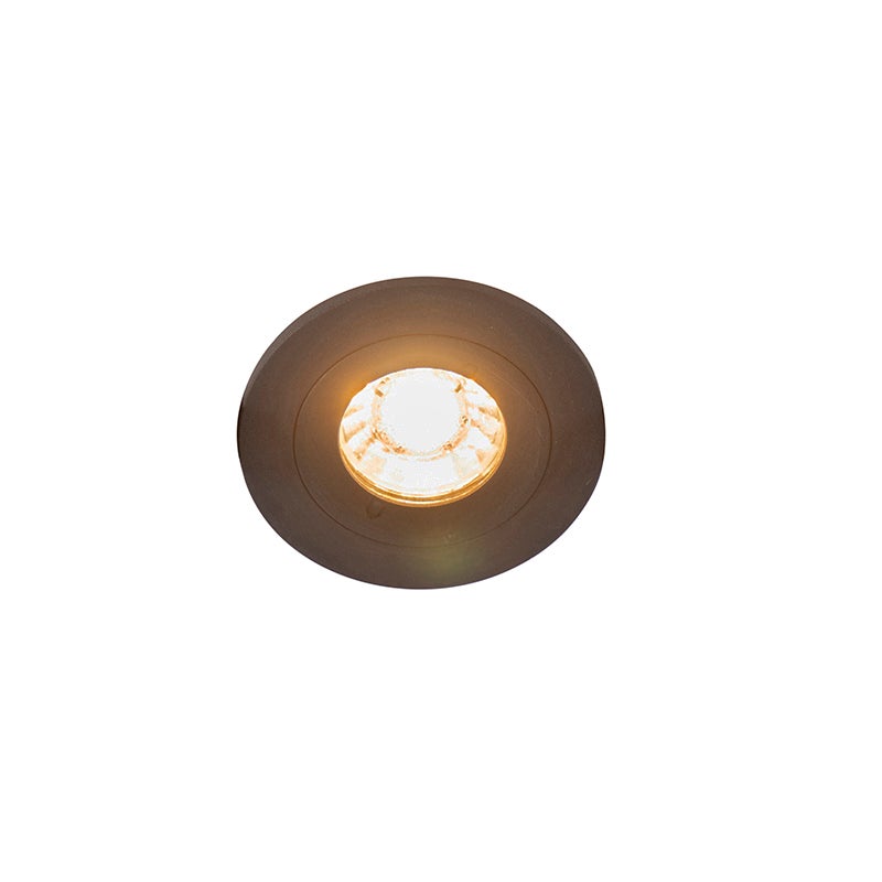 Qazqa reflektor wpuszczany IP44 - Xena - czarny, gu10, max. 50w, kompatybilny z żarówką LED, 7.8cm, okrągły, IP44oświetlenie