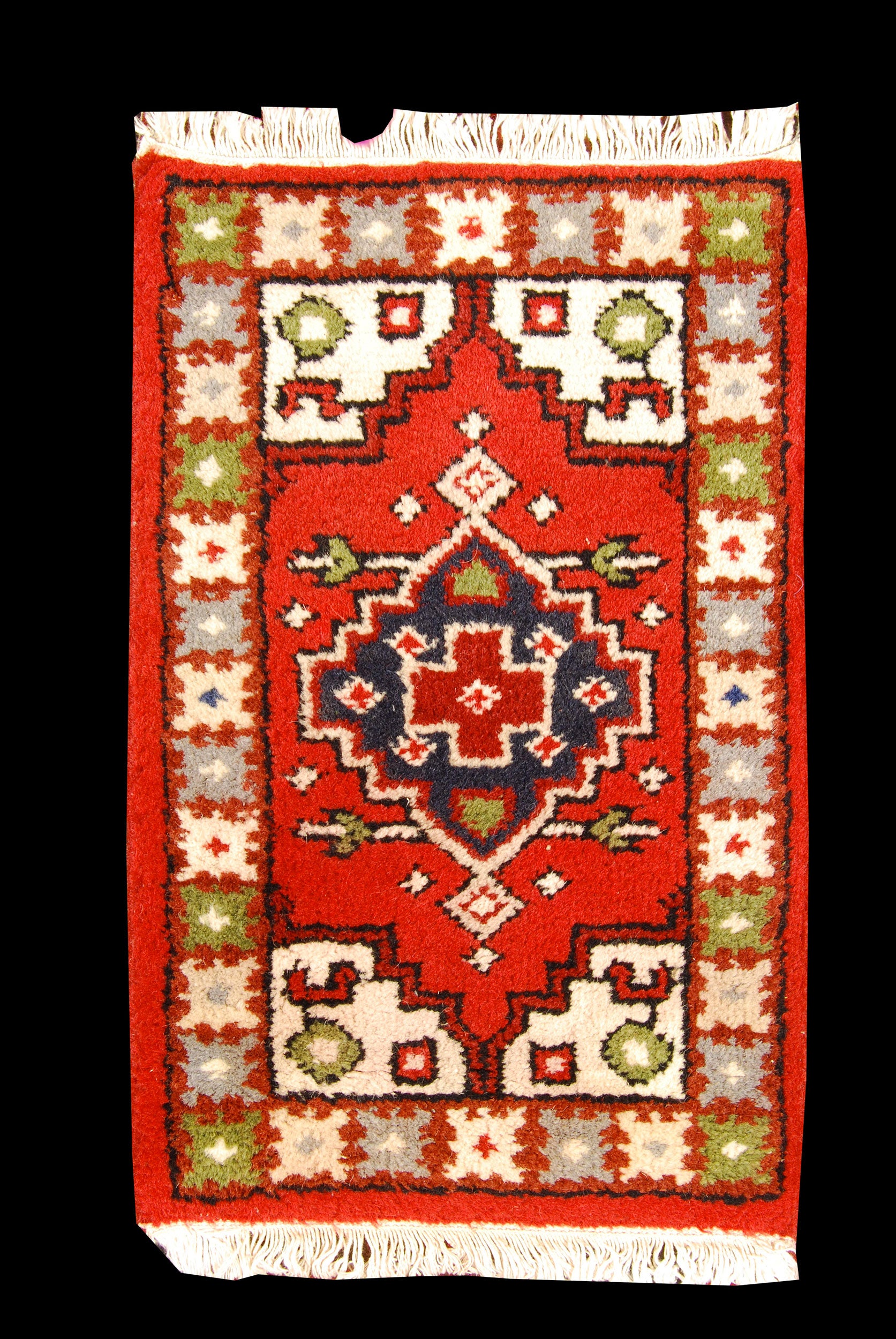 Oryginalny ręcznie tkany kilim/dywan z certyfikatem autentyczności 62x40 GALLERIAFARAH1970