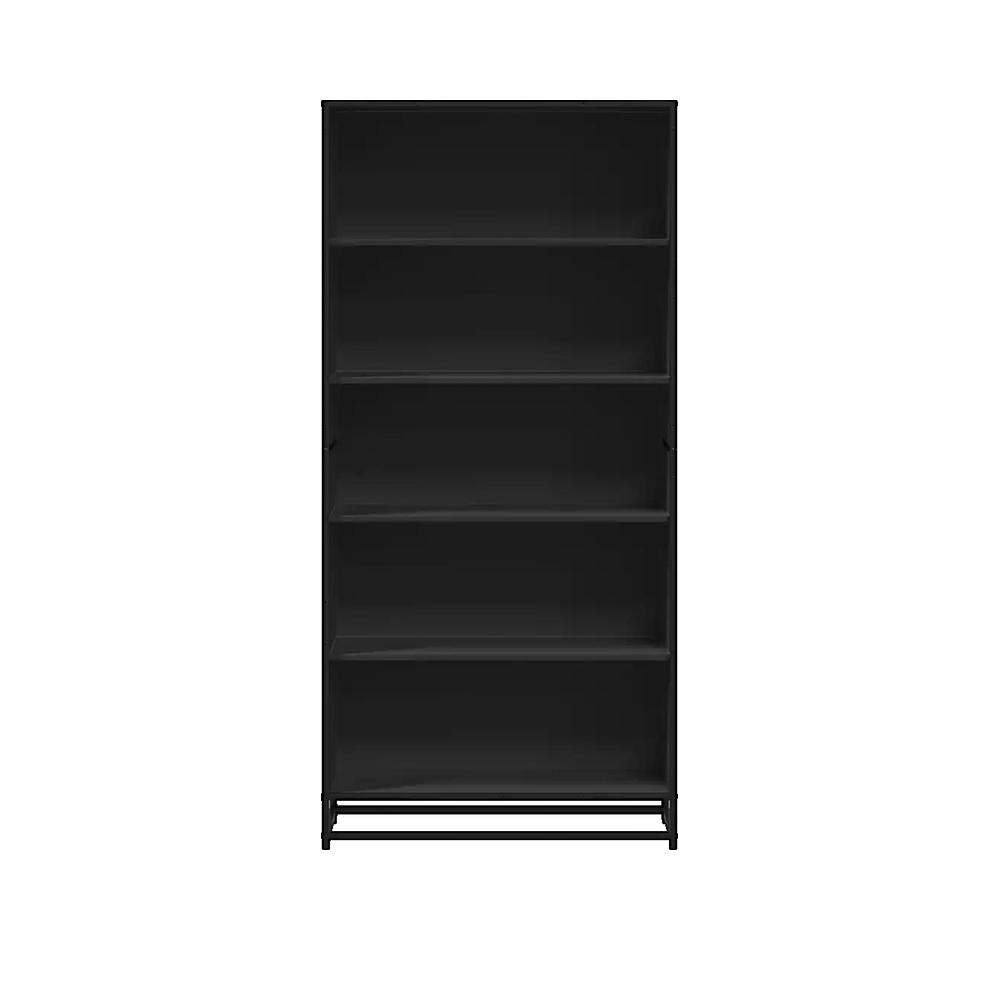 Biblioteczka vidaXL Czarna Drewno Inżynieryjne i Metal Stabilna i Nowoczesna