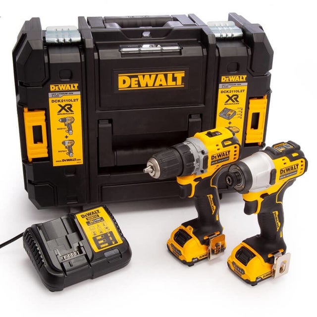 Pack 2 outils 12V XR (DCD701 + DCF801) (2x3,0 Ah) en TSTAK - DEWALT DCK2110L2T