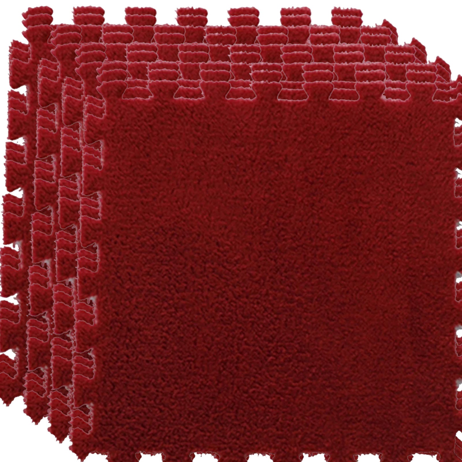 Lot De 24 Dalles De Sol En Mousse Emboîtables – 30 X 30 Cm, épaisseur 1/1,2/2,5 Cm – Jaune Et Bleu, Antidérapantes, Pour Salle De Sport, Jeux