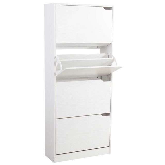 Scarpiera In Polipropilene Bianco - Design Isao Hosoe, Montaggio A Muro - Foto 2