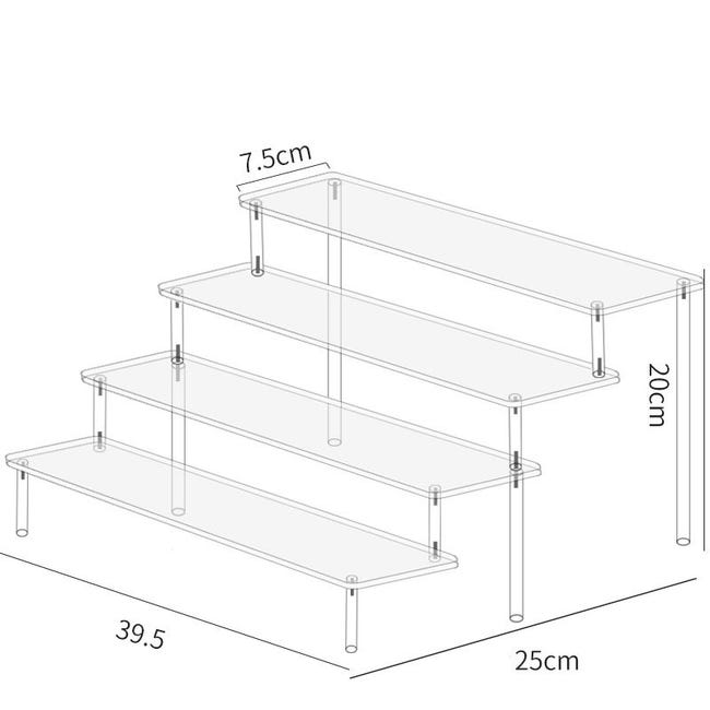 SUPERFINDINGS Vitrine en acrylique à 2 niveaux avec base en bois pour objets de collection - Boîte de rangement pour maquettes et blocs de construction SUPERFINDINGS Vitrine en acrylique à 2 niveaux avec base en bois pour objets de collection - Boîte de rangement pour maquettes et blocs de construction