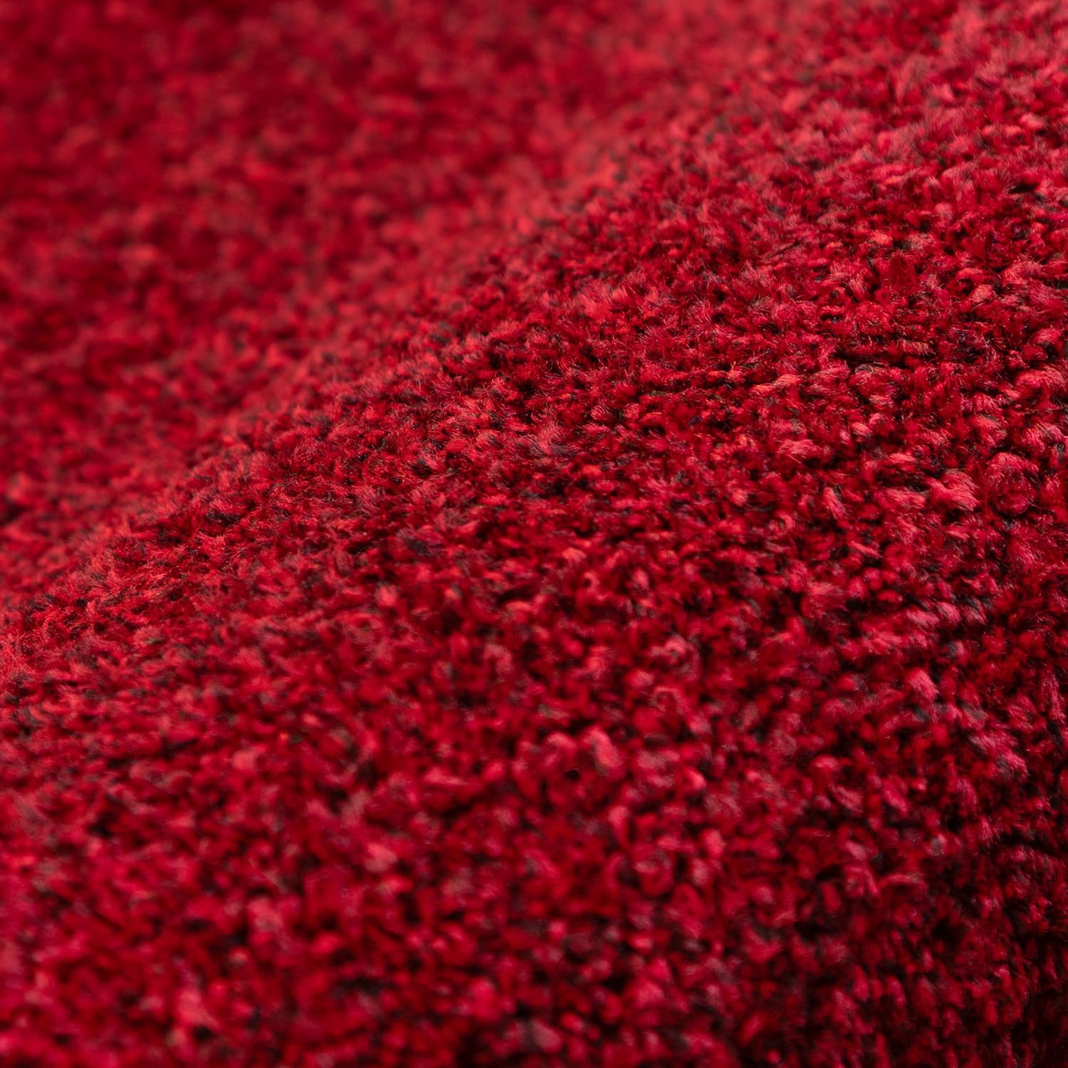 Tapis uni de Salon Chambre Relax Sobre et Epuré - Rouge 120 x 170 cm - 5