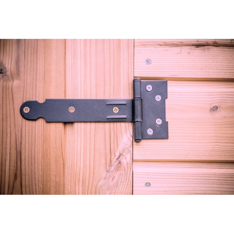 Abri de jardin en bois massif, parois de 28 mm – 200 x 200 cm – toit bitumineux et porte-fenêtre – DU2020.02N Foresta - 5