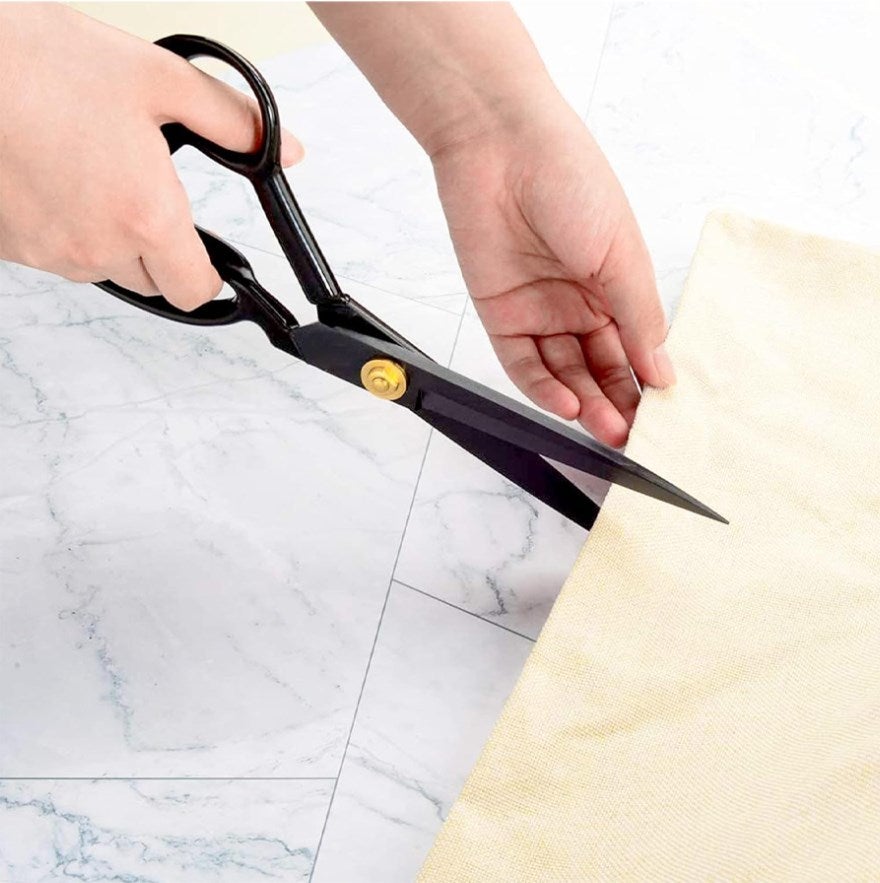 (destro) Tesoura de costura 25,5 cm - Tesoura de costura Tesoura de tecido para corte de tecidos, roupas, couro, matérias-primas - 4