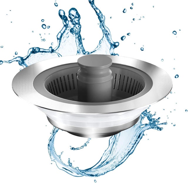 Evier Cuisine,1 Jeu Filtre Evier Cuisine INOX,3 en 1 Filtre Evier Universel, Obstruction Et Anti-Corrosion Grille Evier Cuisine pour Un Trou D'évier