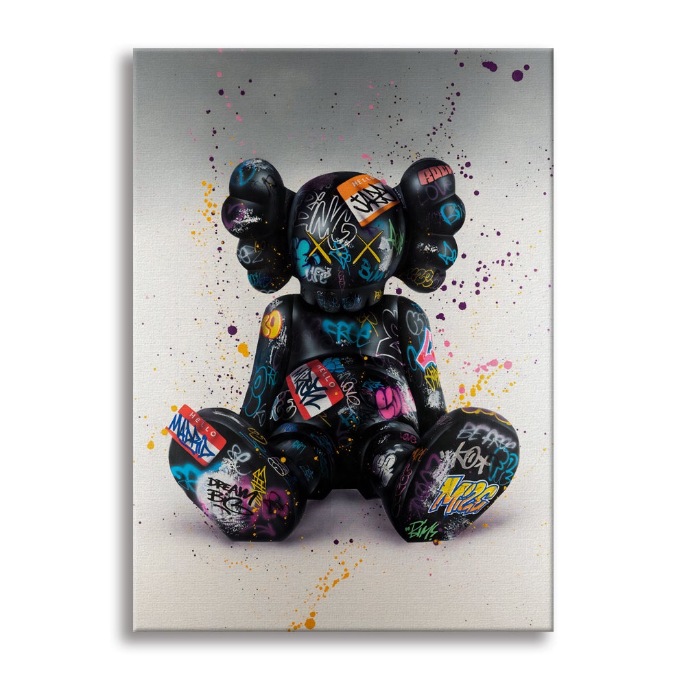 Grunge Plush – Współczesny obraz na płótnie na drewnianej ramie, wymiary 50x70 cm