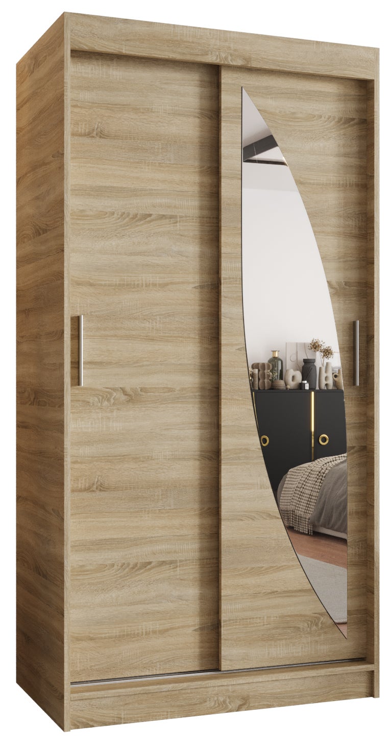 Szafa przesuwna garderoba MILO 100 x 62 x 200 cm Sonoma - Abiks Meble