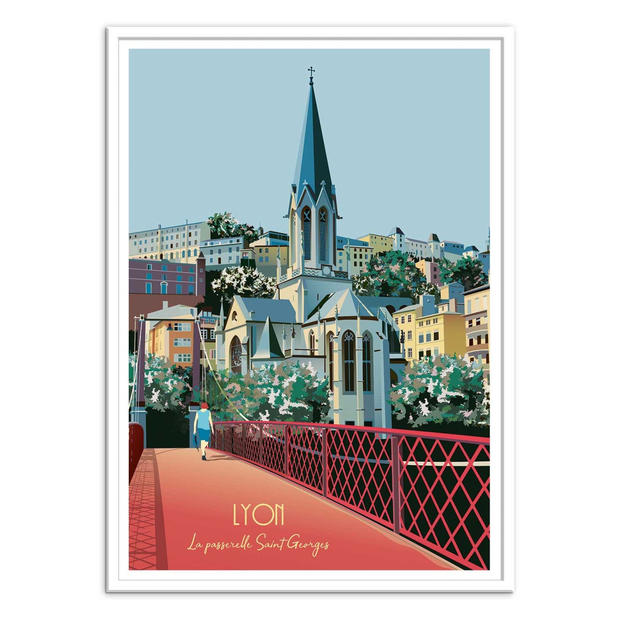 Art-Poster - Lyon - Artmoric - 50 x 70 cm - 3