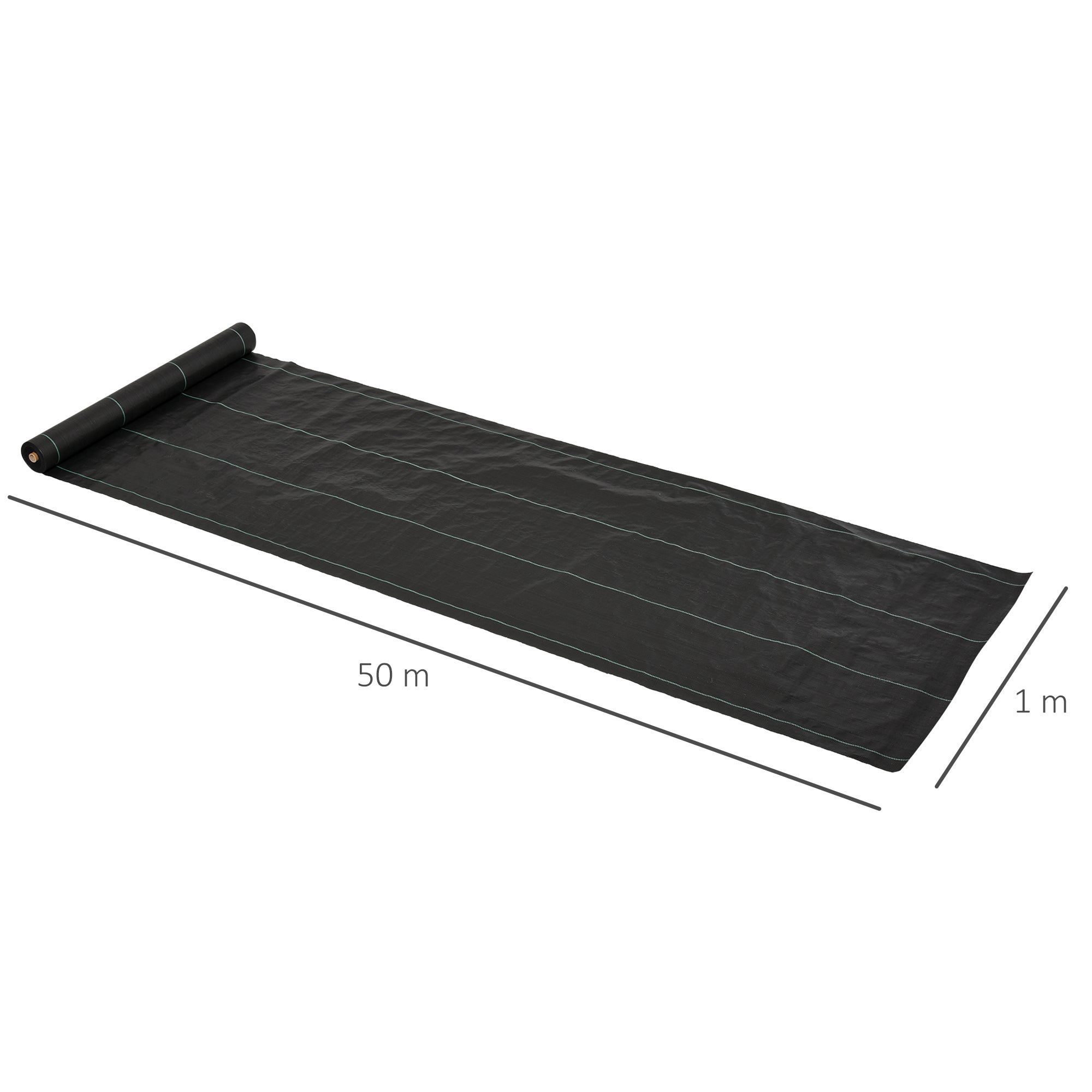 Toile de Paillage 100g/m² - Solide Indéchirable, Perméable à l'Eau et ...