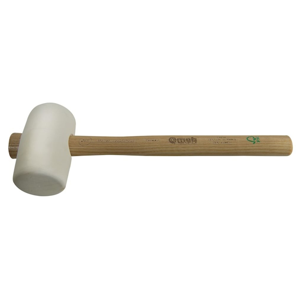 Maillet caoutchouc forme carreleur blanc - MOB - 4
