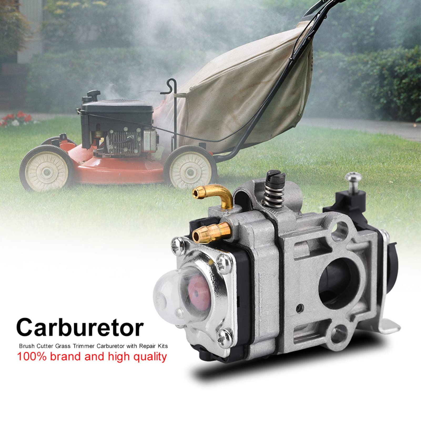 Carburateur pour débroussailleuse, kit de réparation de carburateur en alliage d'aluminium durable - 2