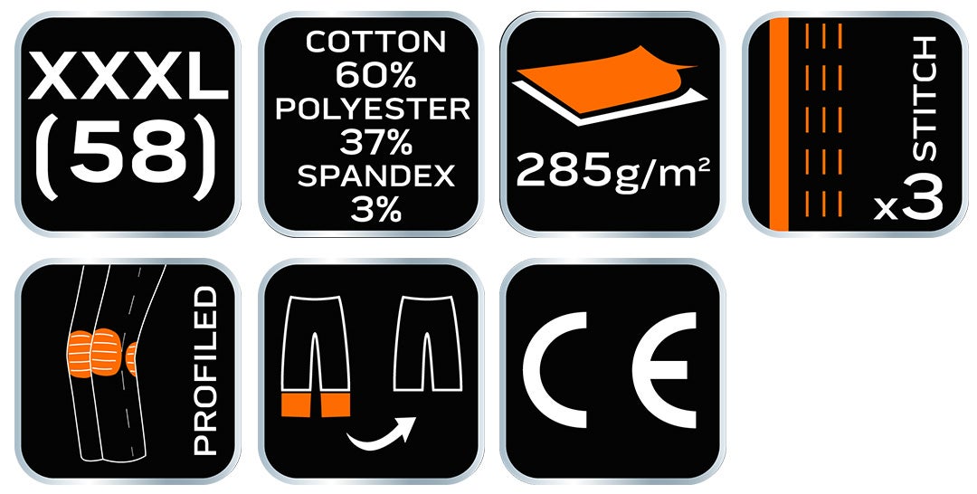 Spodnie robocze HD Slim, odpinane kieszenie, r. XXXL NEO TOOLS - 9