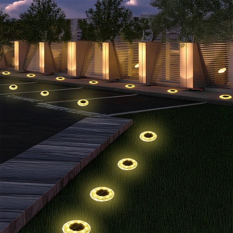 8 luci solari a LED per esterni per vialetti, giardini, prati, patii, cortili, vialetti d'accesso e giardinaggio. - 5