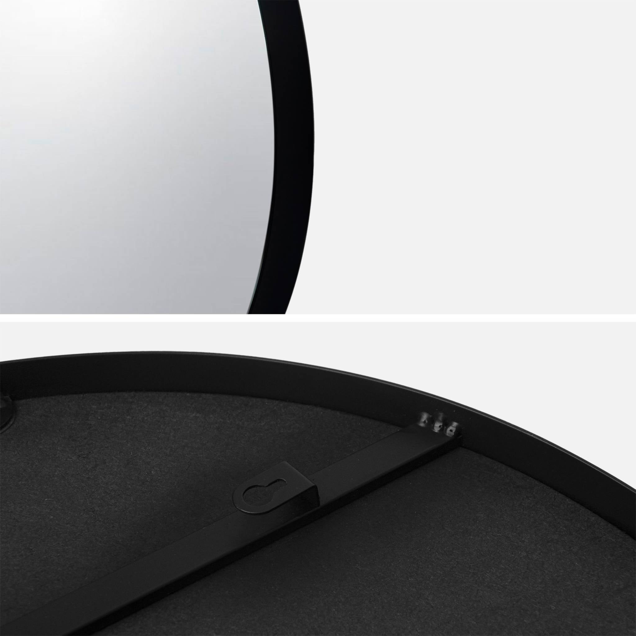 Miroir organique en métal noir HARPER HARPER - 7