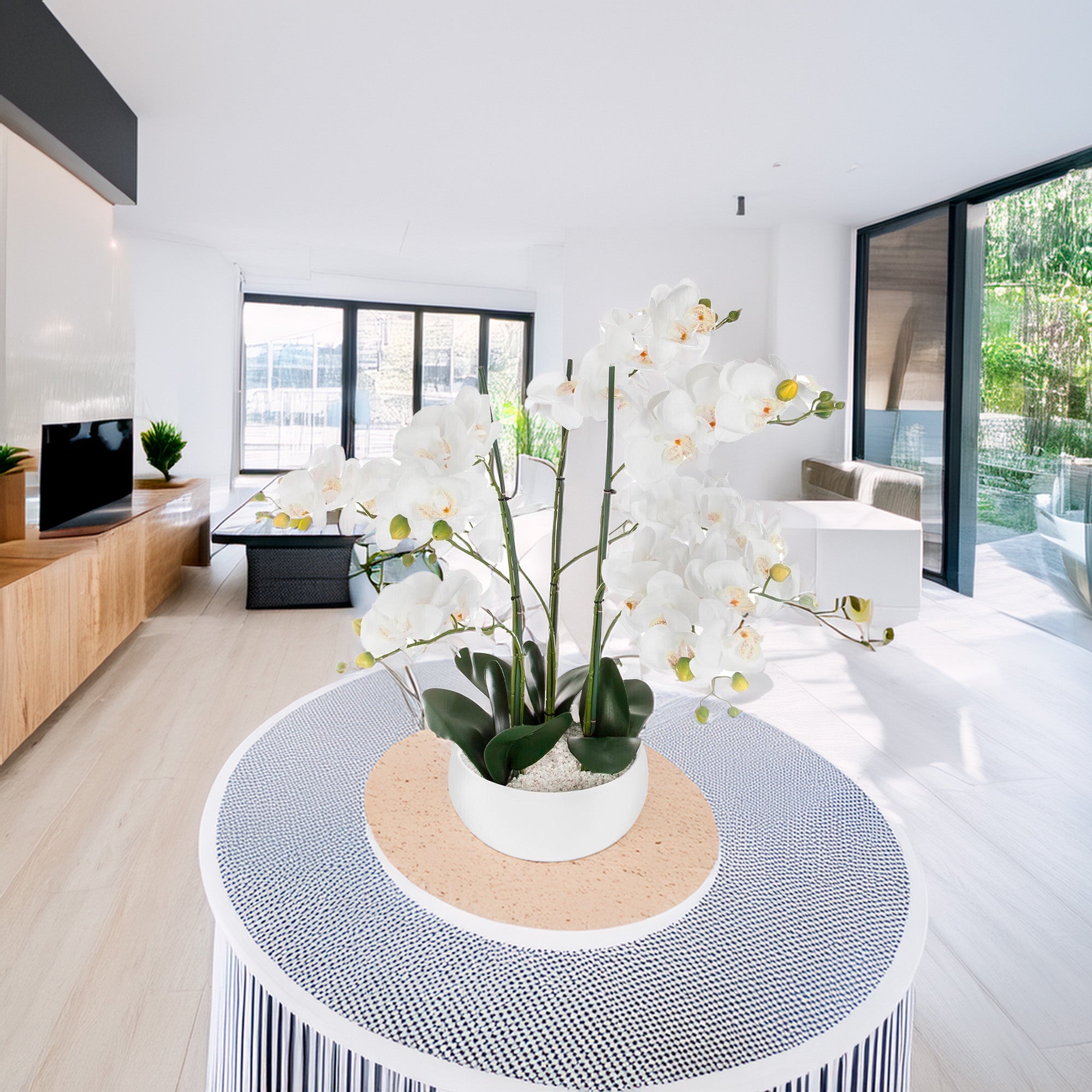WELLHOME Orquídea Ø45x61,5 cm em branco - 4