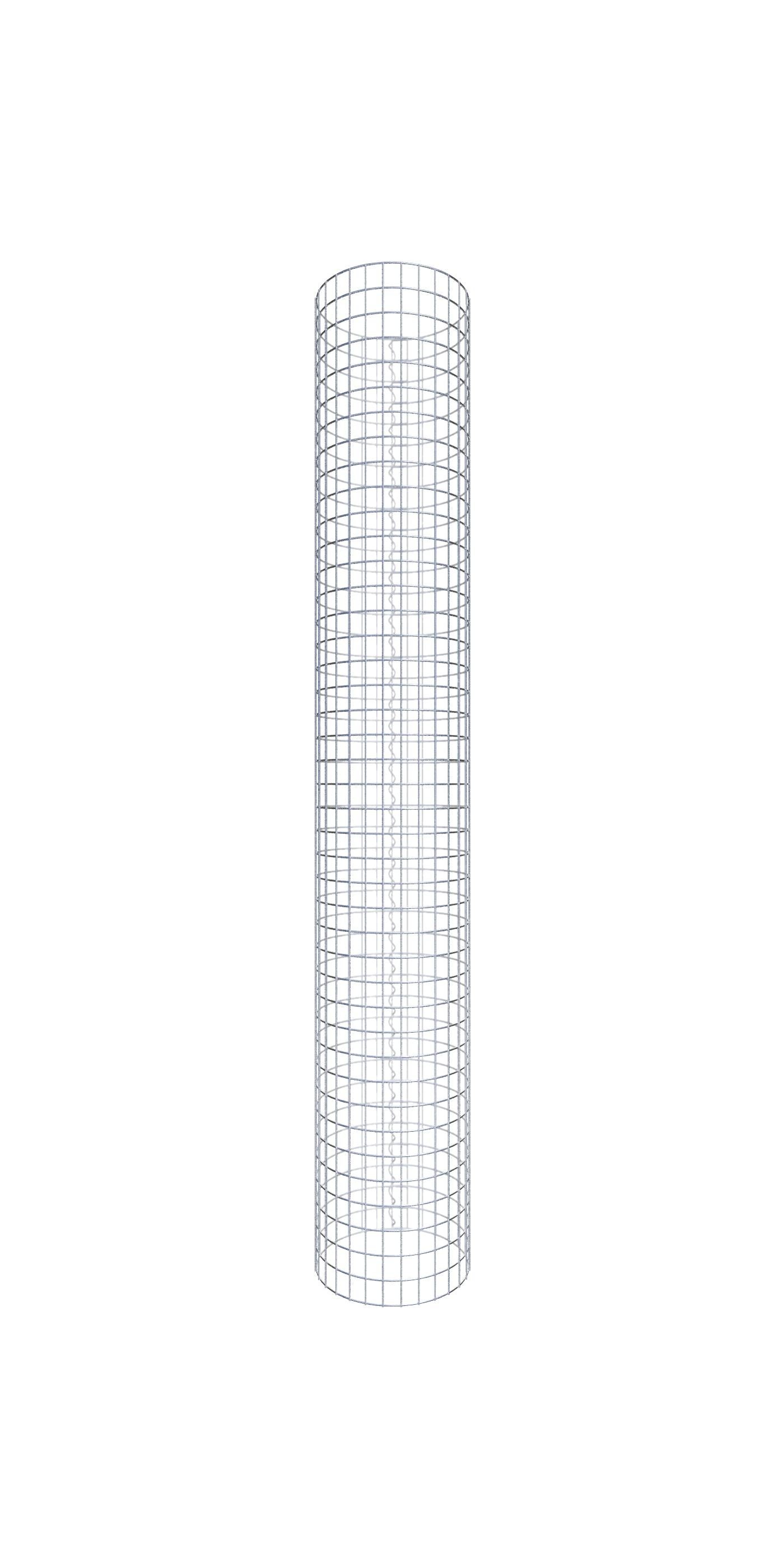 Kolumna gabionowa średnica 47 cm MW 5 x 5 cm okrągła - wysokość: 210 cm