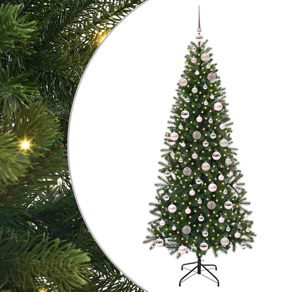 vidaXL Sapin de Noël artificiel avec 300 LED Vert 180 cm PE et PVC - 2