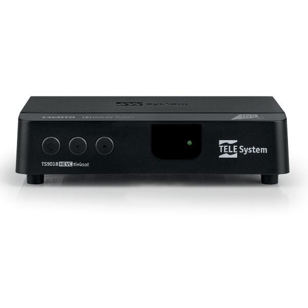 Tele System Satellite Decoder TS9018HEVC Tivùsat HD Classic: Acceso a ...