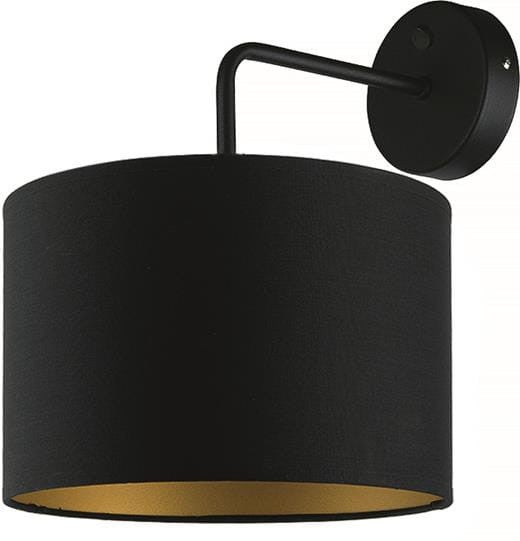 Kinkiet ścienny Alice czarno-złoty 1xE27x60W wym: 30 x 23 x 26 cm tkanina IP20 Nowodvorski Lighting