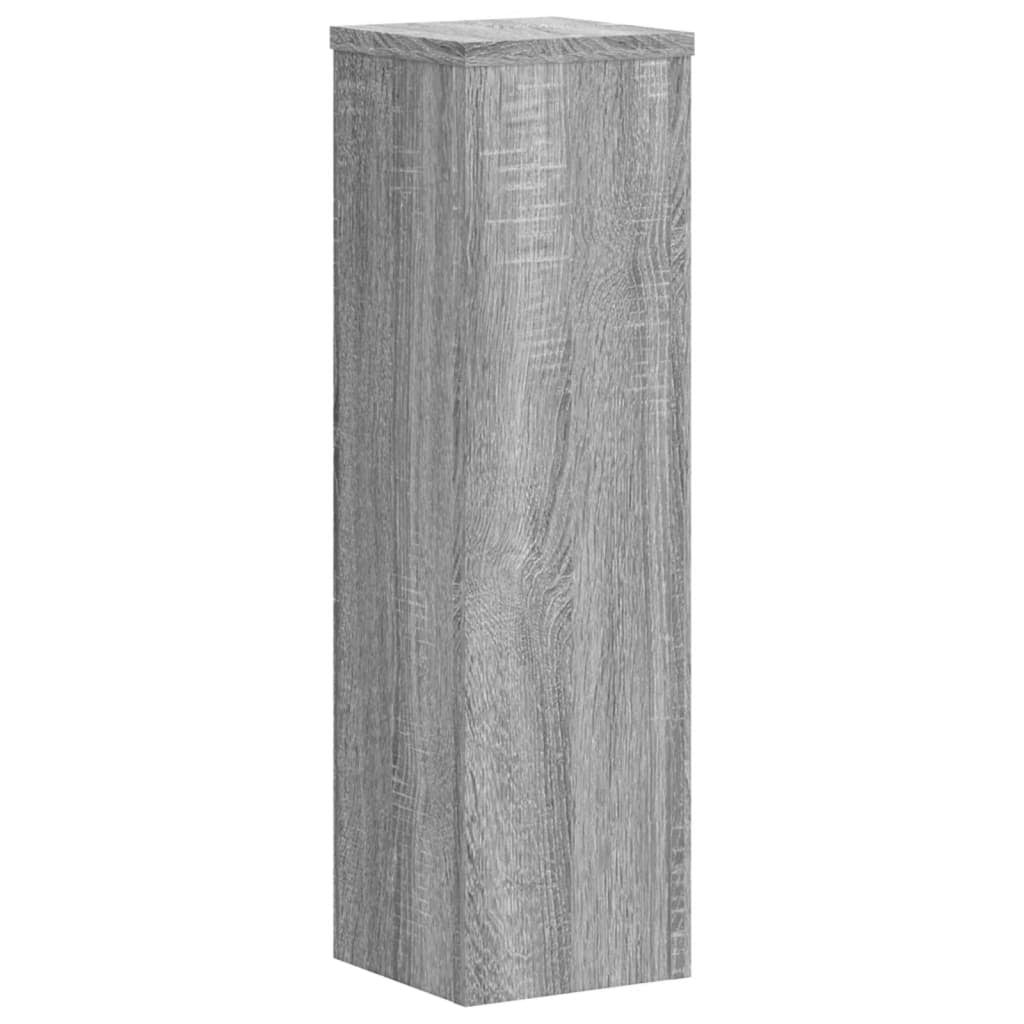 Supports pour plantes 2 pcs gris bois d'ingénierie - 3
