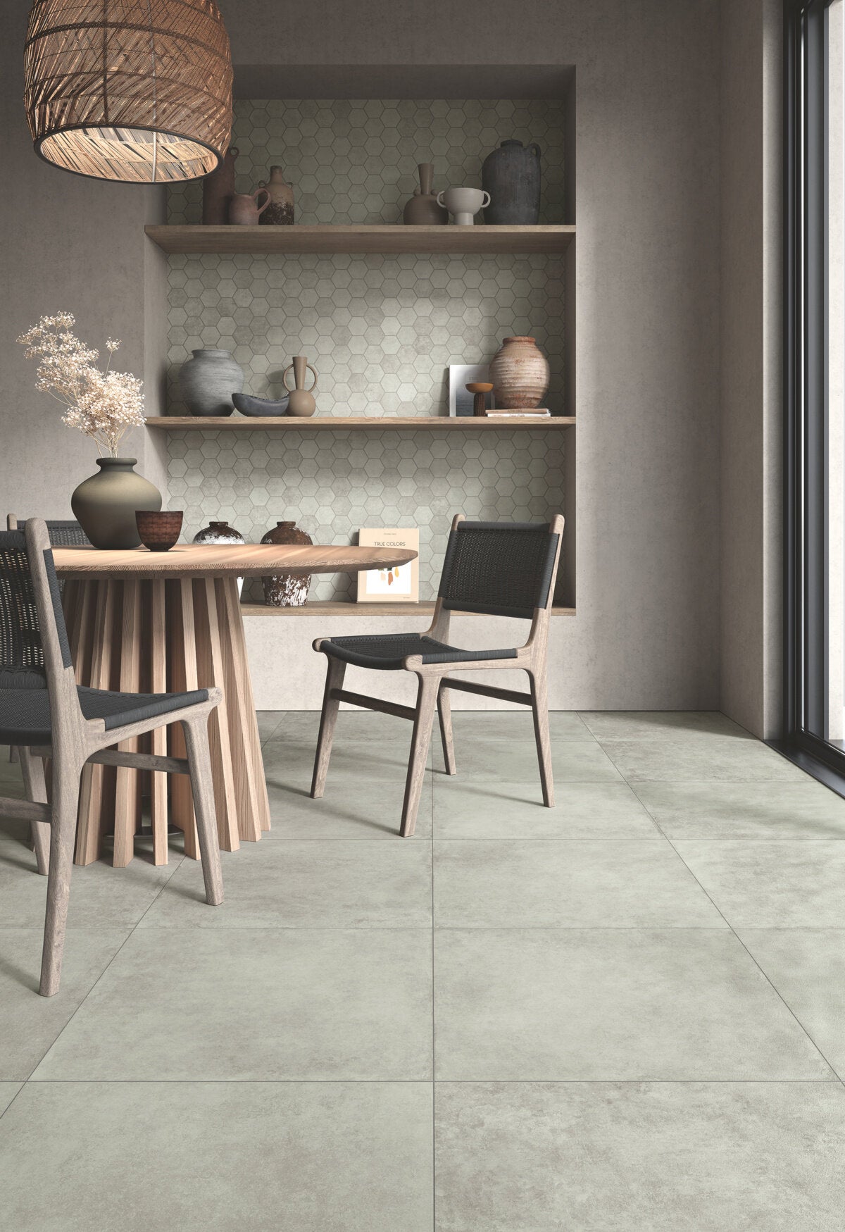 Grès cérame - HERITAGE - Kaolin - 60x60x1cm | Leroy Merlin