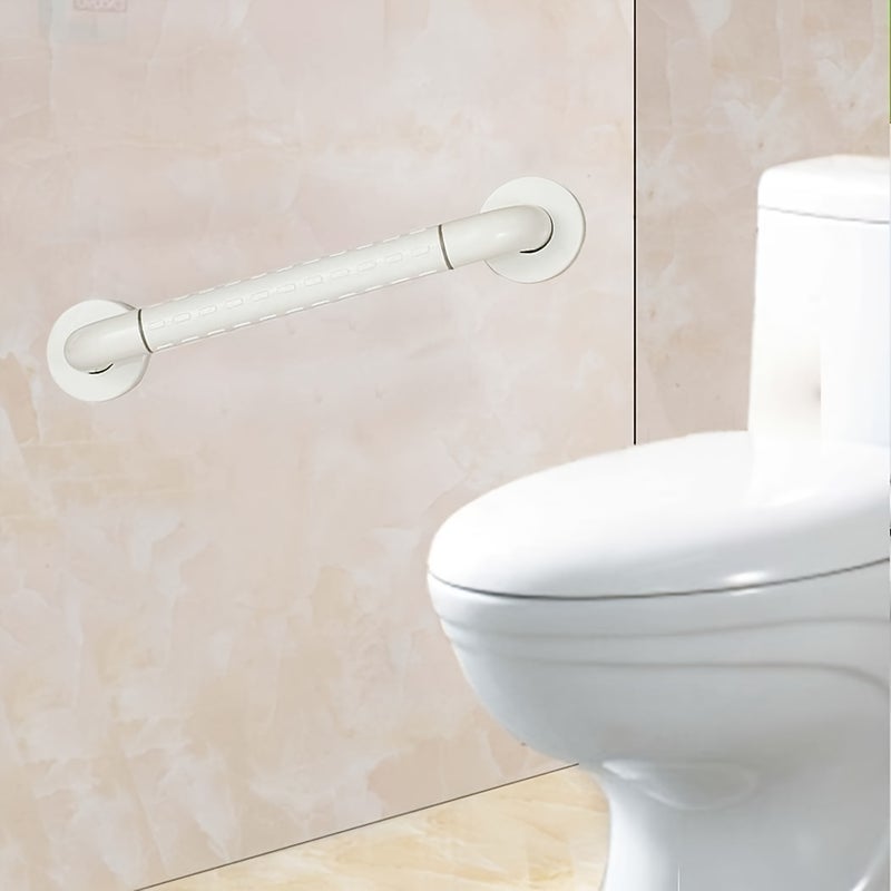 LOVHAUS Poręcz Antypoślizgowa do Wanien i Pryszniców, Uchwyty Bezpieczeństwa o Długości 35 cm, Poręcz Ścienna, Kolor Biały