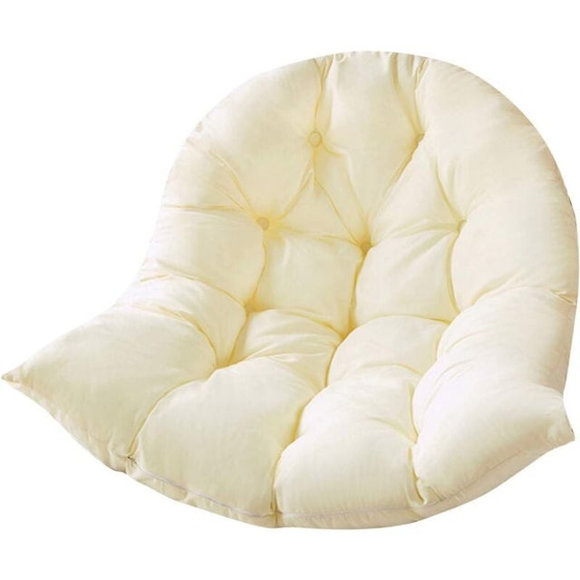 Coussin De Balancelle Imperméable Et Épais - Coussin De Dossier Pour Balancelle De Jardin Uniquement - Coussin Anti-Salissures(beige Blanc, 80x120cm)