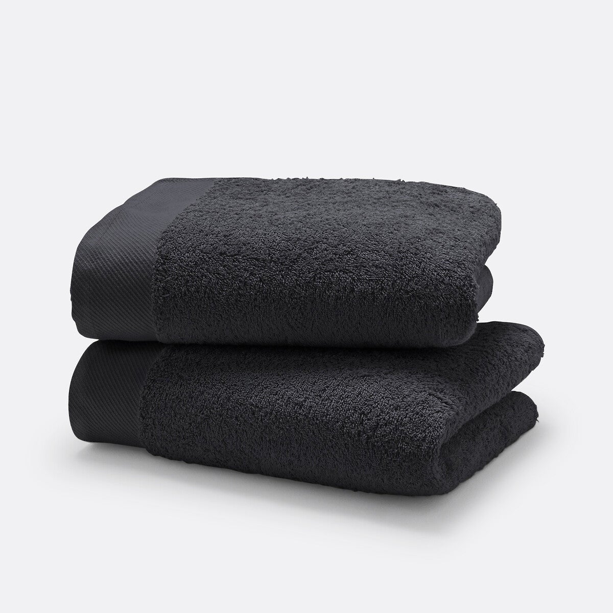Serviette Eponge Elea Crepuscule 50x100cm - Anthracite - GARNIER