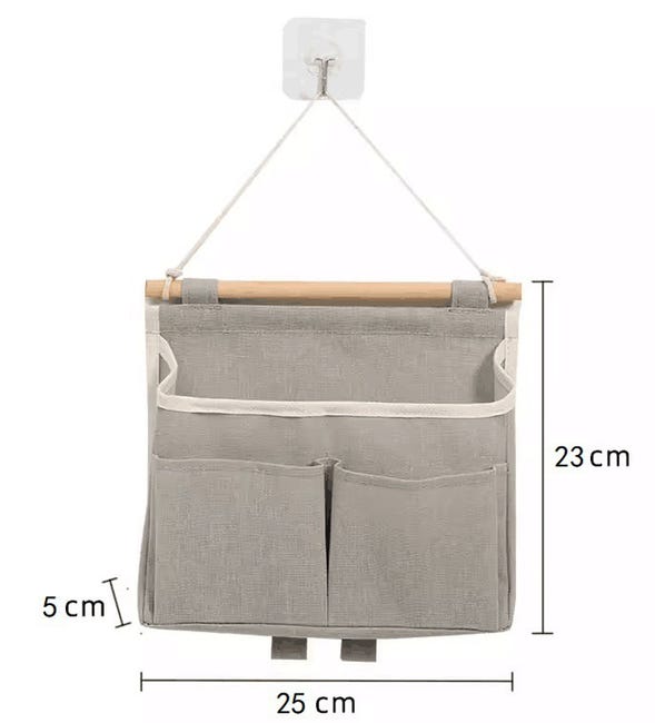 Organizer Da Appendere Per Porta - 2 Pezzi, 125x55cm, 10 Tasche In Rete, Per Camera E Bagno - Foto 2