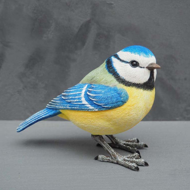 Oiseau décoratif bleu résine 8x5x11cm Leroy Merlin — free download