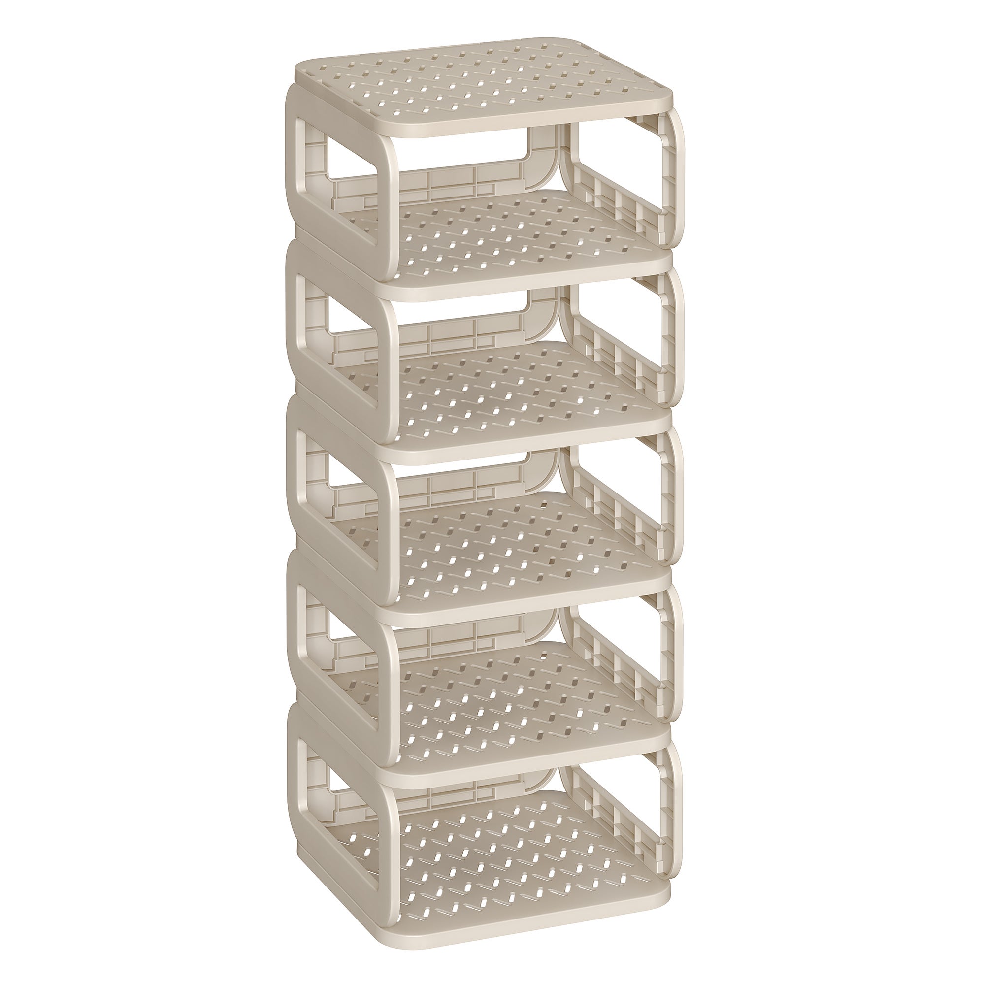 LAMPTOP Ensemble De 6 étagères à Chaussures Empilables Pour