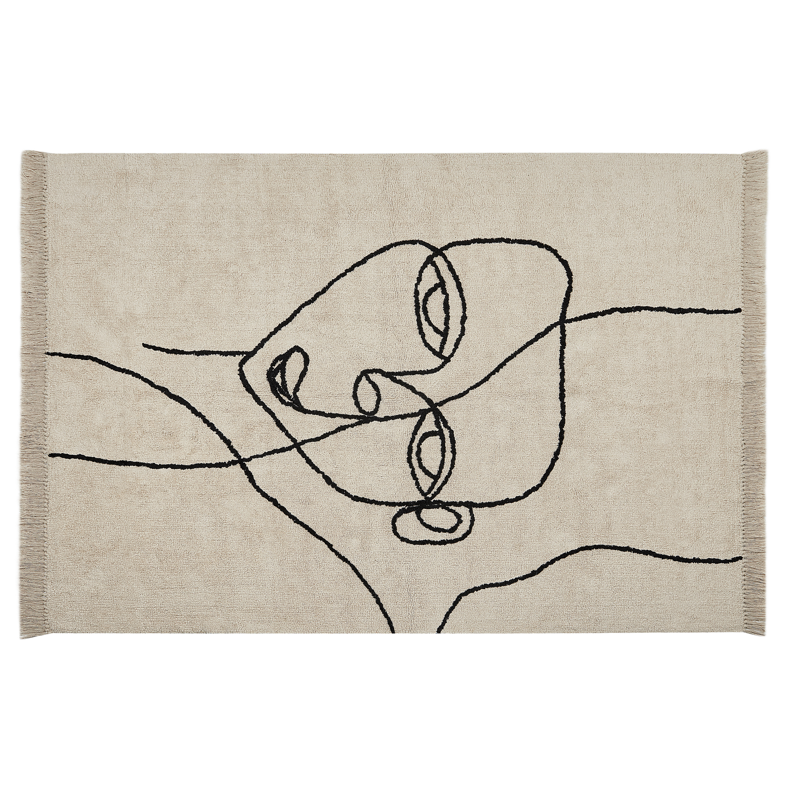 Covor NURU Bej deschis 140 x 200 cm Bumbac