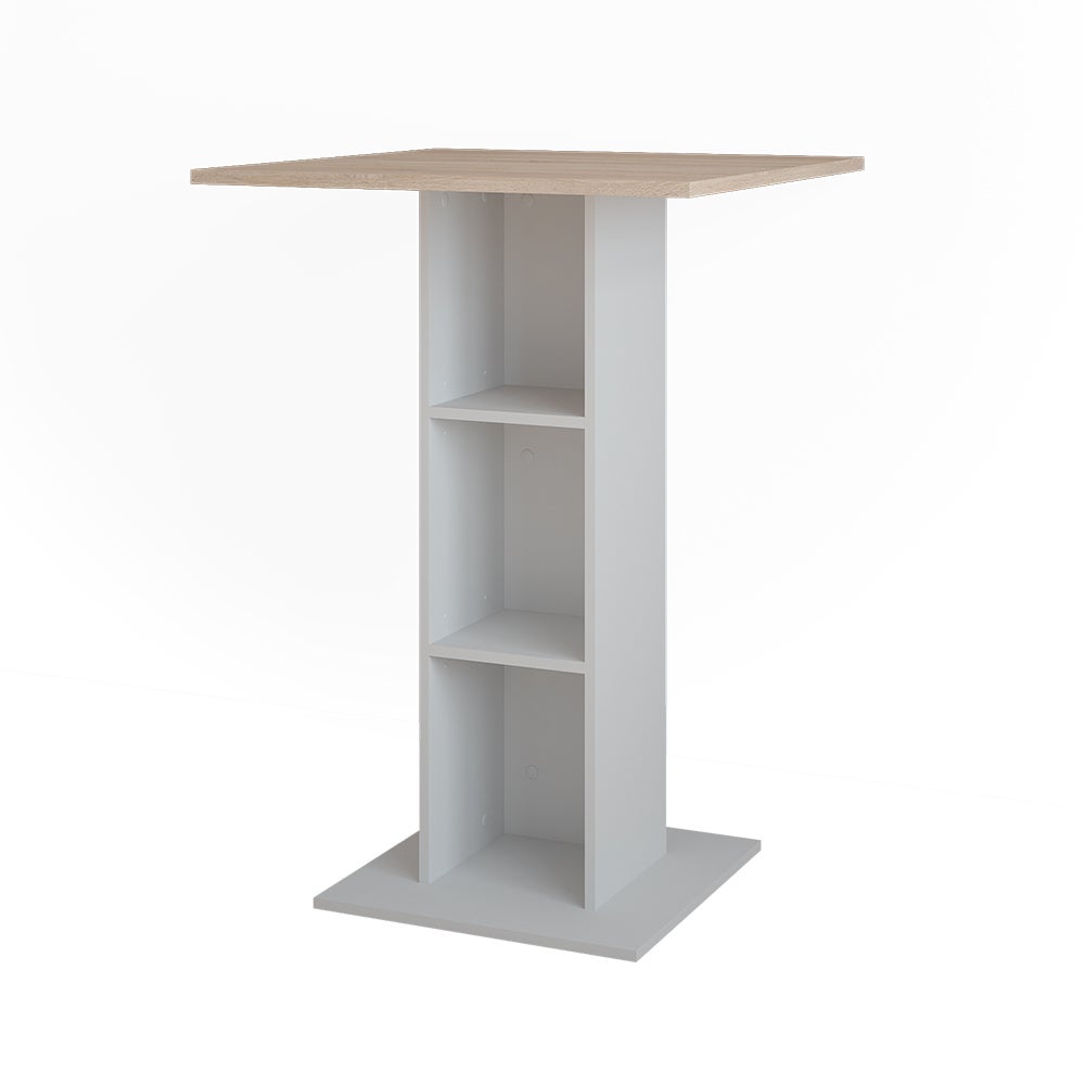 Vicco Stół barowy Repose, Biały/Sonoma, 75 x 75 cm