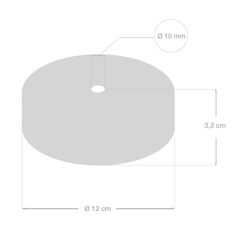 creative cables - Kit rosone in Legno - Effetto Wengé - 6