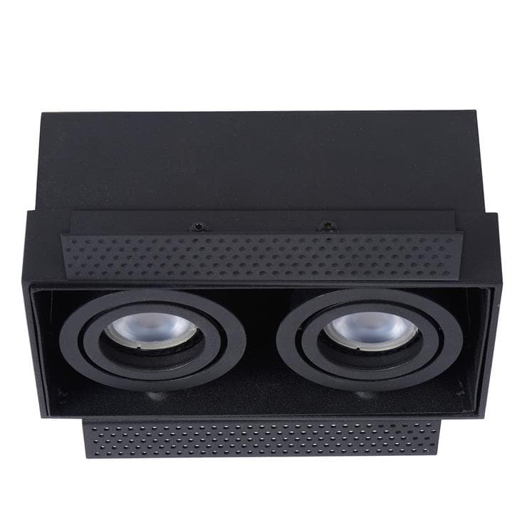 TRIMLESS-Spot encastrable 2 lumières L18.5cm - - 2