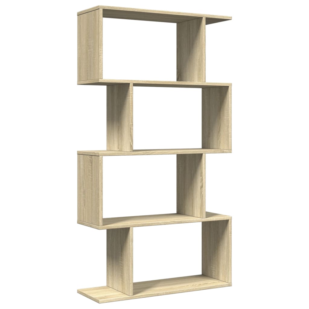 Librería divisora 4 niveles madera roble Sonoma 70x24x129 cm | Leroy Merlin