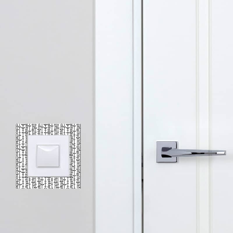 Sticker Cadre Blanc ALAN – Style Vertical N.O.S (Neuf Sous Emballage)