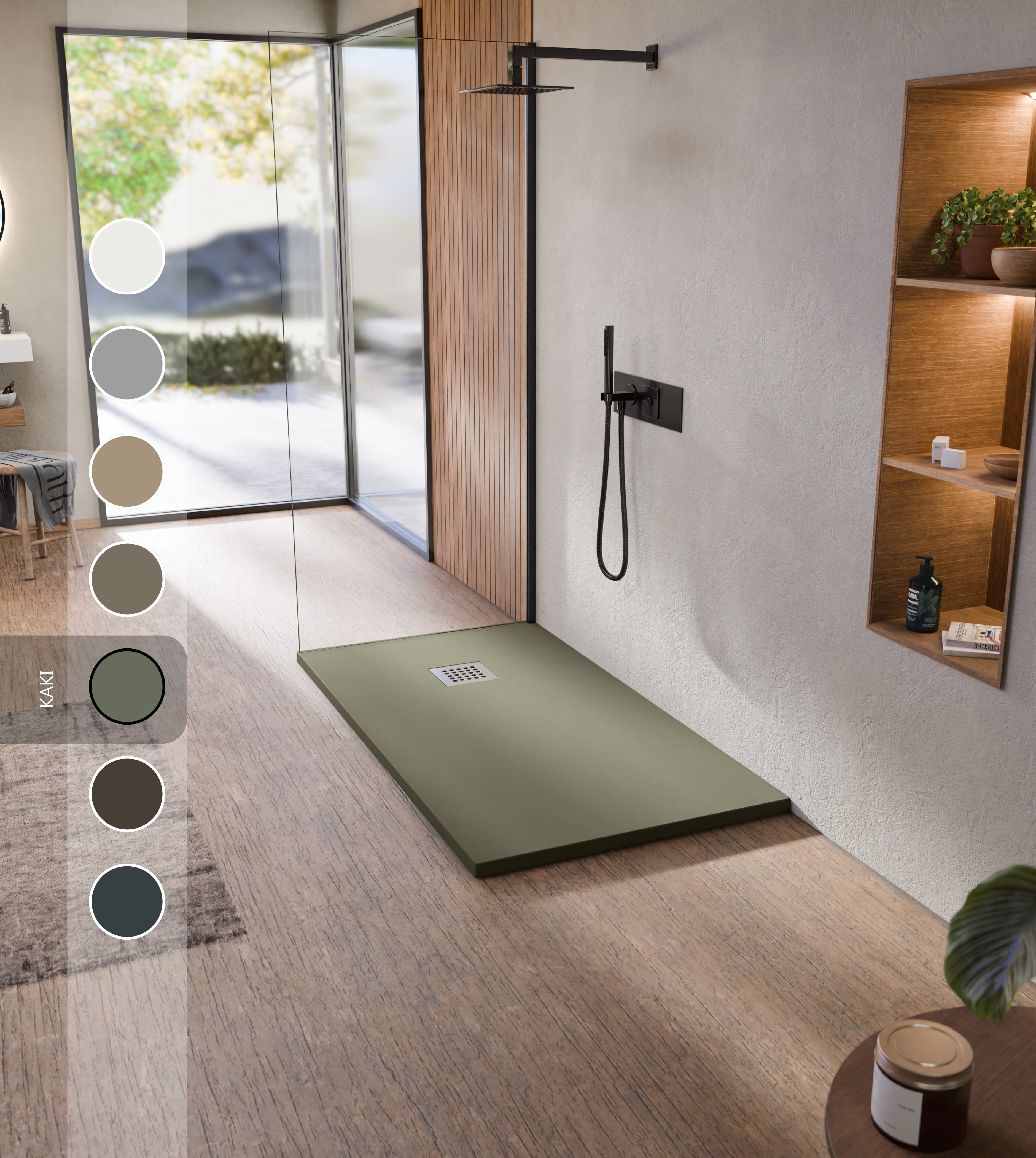 Cabine De Douche Camping Douche De Camping Base De Douche Pliable, 104 X 104 X 13 Cm, Grand Receveur De Douche Portable, Avec Tuyau D'évacuation, Base De Tente De Douche, Tente De