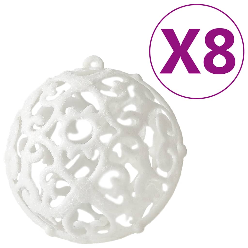 Ensemble de boules de Noël 100 pcs Blanc vidaXL - 5