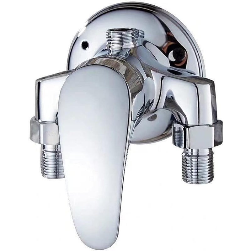 Bateria natryskowa, mosiężna bateria ścienna z mieszaczem natryskowym do ciepłej i zimnej wody, bateria łazienkowa