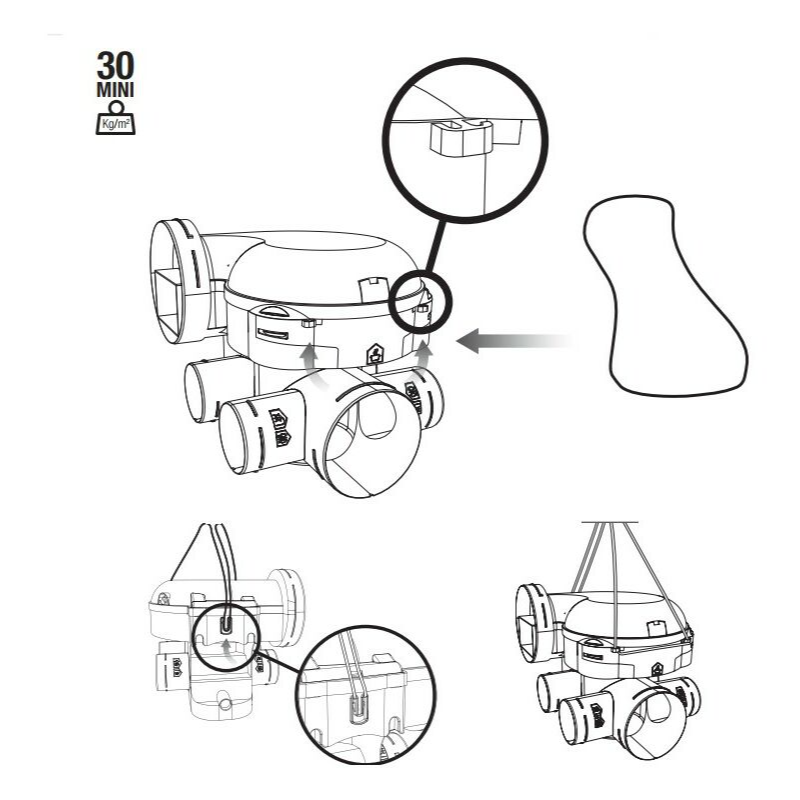 Kit VMC simple flux autoréglable - EasyHOME AUTO - 11026032 ALDES - 11026032 - 11