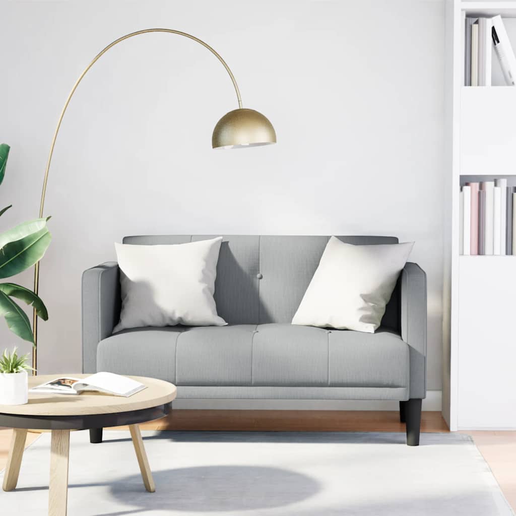 Vidaxl Sofá De Dos Plazas De 111 Cm Gris/Claro , Leroy Merlin