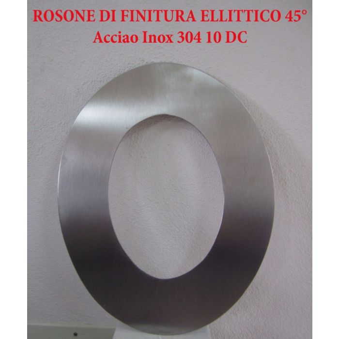 Eliptyczna rozeta wykończeniowa 45° stal nierdzewna-250 mm