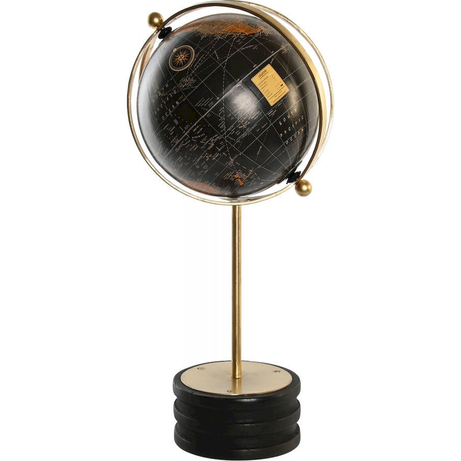 Globe D co Noir Et Or Pour Salon l gant 24 X 20 X 52 Cm Noir Dor Globe d co noir et or pour salon l gant 24 x 20 x 52 cm noir dor