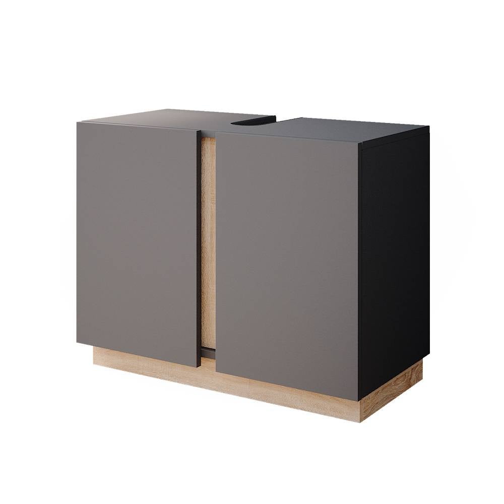 Vicco Szafka pod umywalkę Gloria, Antracyt, 70.4 x 55.5 cm z 2 drzwiami