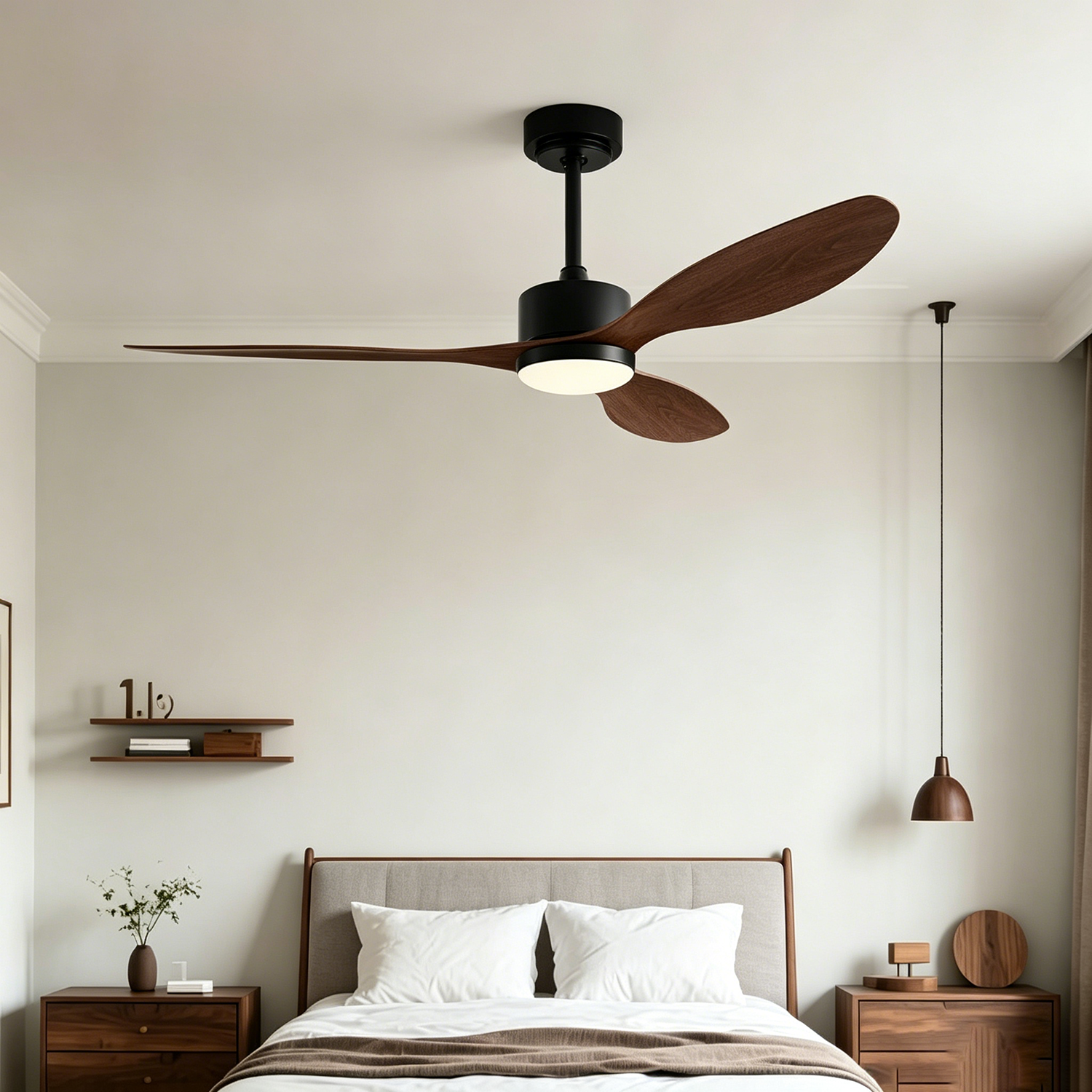 Ventilateur de plafond de 106 cm avec lumière et télécommande, moteur CC silencieux, 6 vitesses, 3 températures de couleur, minuterie - 8