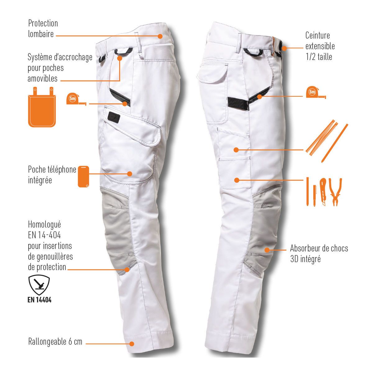 Pantalon Harpoon Medium Niva - Bosseur - Taille 52 - 2